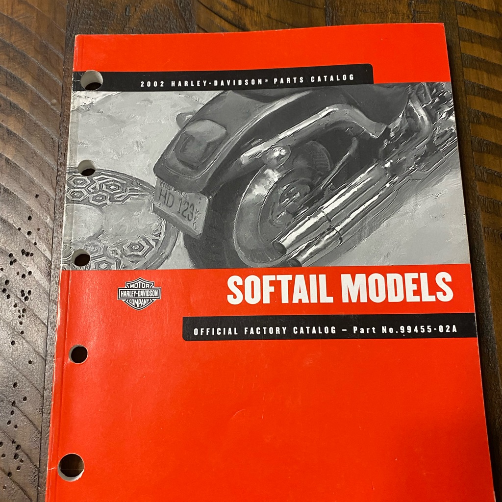 2002 Harley-Davidson Softail Models Official Factory Parts Catalog 99455-02a